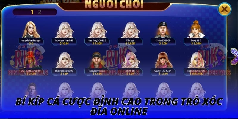 Bí kíp cá cược đỉnh cao trong trò xóc đĩa online